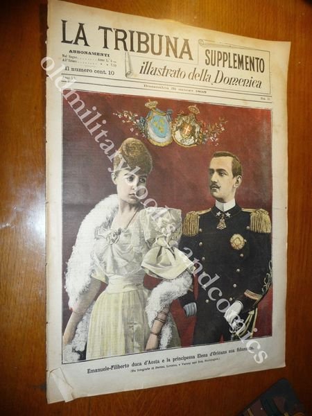 1895 NUOVA DIVISA UFFICIALI REGIO ESERCITO EMANUELE FILIBERTO ELENA D'ORLEANS