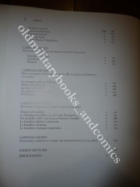 BANDIERE E STENDARDI DELL'ESERCITO SARDO 1713-1802 ENRICO RICCHIARDI RARO Vol.