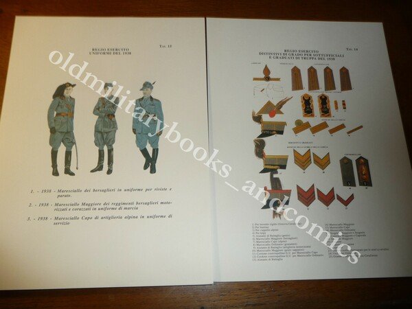 IL SOTTUFFICIALE (1870-1985) 25 Tavv UNIFORMI GRADI CARTOLINE SCUOLA ALLIEVI …
