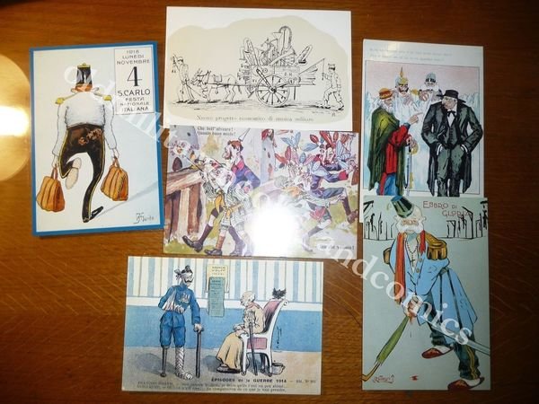 UMORISMO MILITARE FOLDER 12 CARTOLINE 1000 COPIE PER MILITARIA IN …
