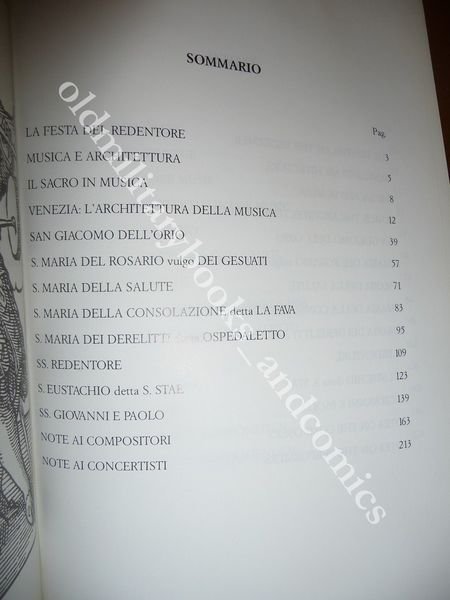 FESTIVAL MUSICA E ARCHITETTURA LE CHIESE DI VENEZIA FESTA REDENTORE …