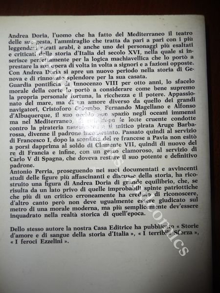 IL CORSARO ANDREA DORIA ANTONIO PERRIA LA STORIA CONTROVERSA DEL …