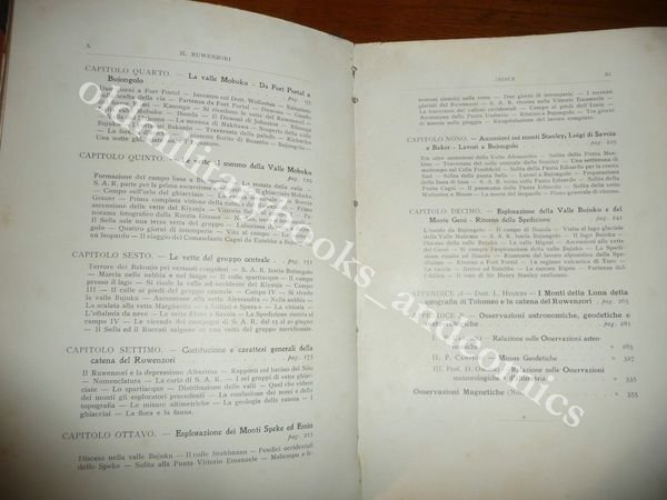 IL RUWENZORI DE FILIPPI FILIPPO AMEDEO DI SAVOIA DUCA DEGLI …