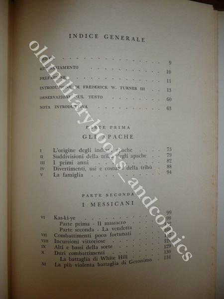 GERONIMO LA SUA STORIA S.M. BARRETT BELLA BIOGRAFIA DISCRETE CONDIZIONI