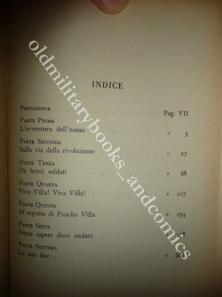 PANCHO VILLA HORACIO ESTOL PRIMA BIOGRAFIA ITALIANA DELL'EROE MESSICANO