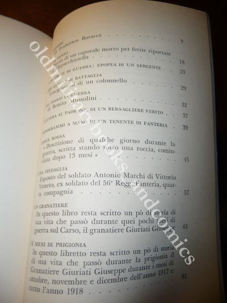 L'ITALIANO IN GUERRA 1915-1918 LETTERE DI BARACCA MUSSOLINI E TESTIMONIANZE …