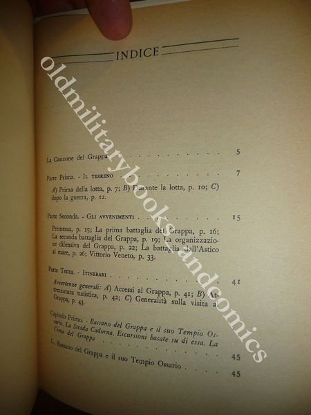 SUI CAMPI DI BATTAGLIA IL MONTE GRAPPA V^ Ed 1940 …