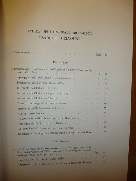 L'ITALIA NELLA RELAZIONE UFFICIALE SOVIETICA SULLA SECONDA GUERRA MONDIALE