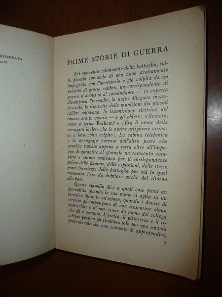 PRIME STORIE DI GUERRA ARNALDO CAPPELLINI 1942 CORRISPONDENTI ITALIANI WWII