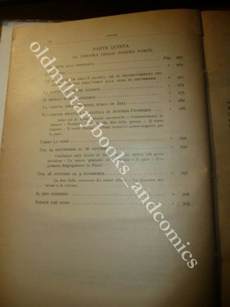 DALLA MIA VITA V. HINDENBURG AUTOBIOGRAFIA DELL'IMPORTANTE GENERALE PERFETTO