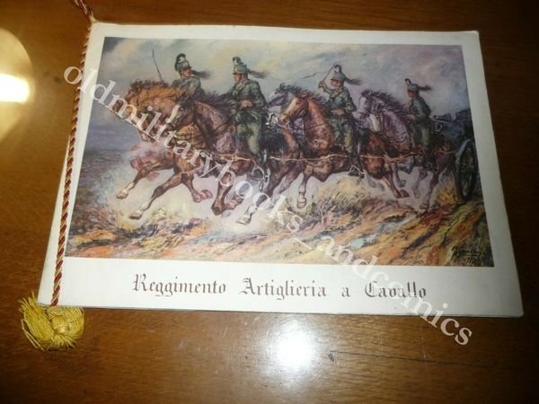 CALENDARIO REGGIMENTO ARTIGLIERIA A CAVALLO 1980 CON DEDICA E CORDONE