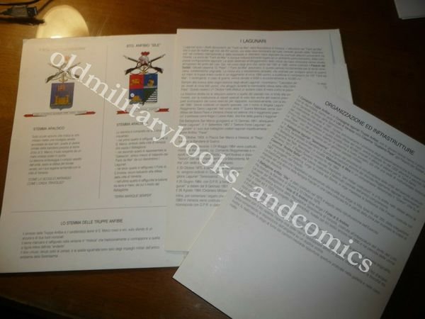 FOLDER COMANDO TRUPPE ANFIBIE CON 12 TAVV. S.D. MA META …