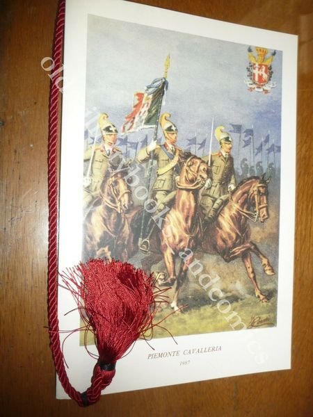 CALENDARIO REGGIMENTO PIEMONTE CAVALLERIA 1987 DEDICA CTE CON CORDONE