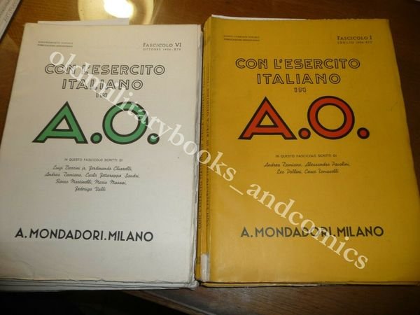 CON L'ESERCITO ITALIANO IN A.O. Note E 10 pag. SCRITTE …