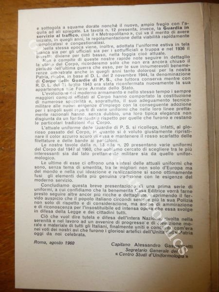 IL CORPO DELLE GUARDIE DI P.S. E LE SUE UNIFORMI …