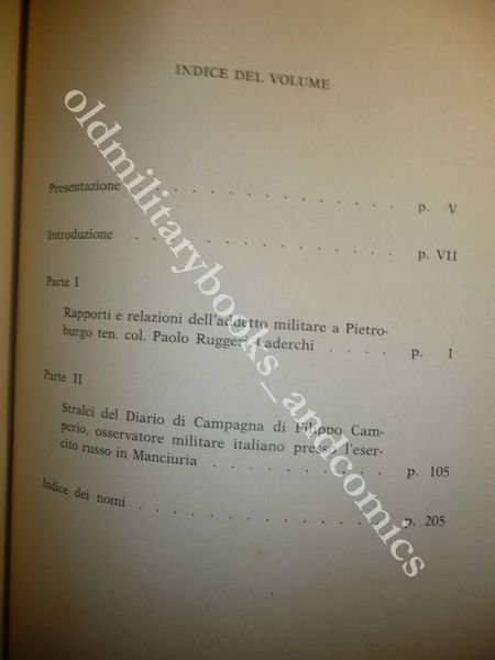 DOCUMENTI ITALIANI SULLA GUERRA RUSSO-GIAPPONESE (1904-1905) ANTONELLO BIAGINI