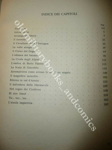 ARRAMPICATE LIBERE SULLE DOLOMITI CASARA SEVERINO MANUALE SULLE SCALATE 1950