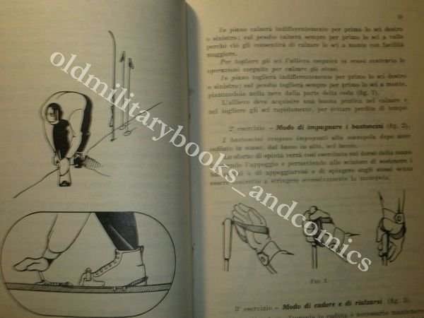 ISTRUZIONE SULL'ADDESTRAMENTO ALPINISTICO E SCIISTICO MILITARE TECNICA SCI 1958
