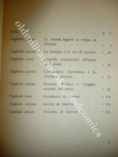DARWIN MARCEL PRENANT BIOGRAFIA DEL GRANDE NATURALISTA PICCOLA BIBLIOTECA EINAUD