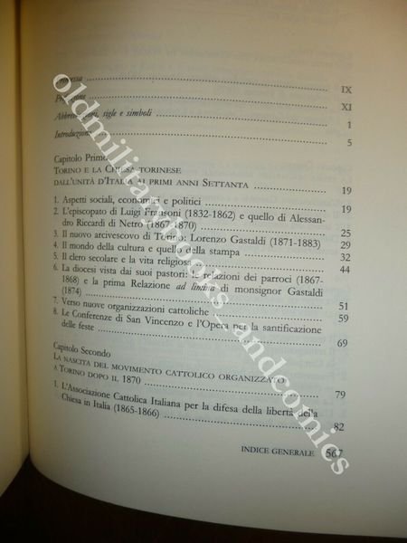 LA NASCITA DEL MOVIMENTO CATTOLICO A TORINO E L'OPERA DEI …