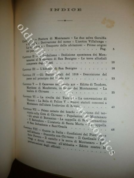 MEMORIE STORICHE DI MONTANARO ANTONIO DONDANA COPIA ANASTATICA DEL 1978 …
