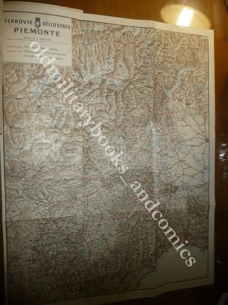 PIEMONTE GUIDE REGIONALI ILLUSTRATE LE FERROVIE PIEMONTESI ORARI DISTANZE PAESI