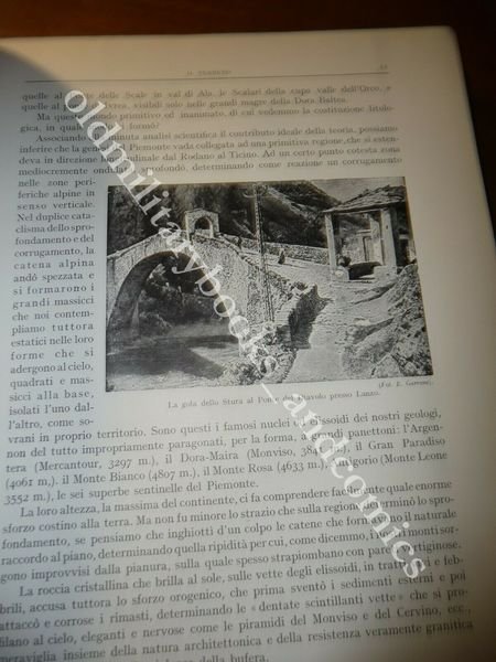 PIEMONTE STEFANO GRANDE GEOGRAFIA D'ITALIA MONOGRAFIE REGIONALI UTET 1929