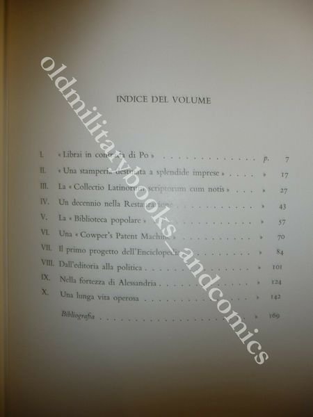 VITA DI GIUSEPPE POMBA STORIA DEL LIBRAIO-EDITORE PRIMA TIPOGRAFIA INDUSTRIALE