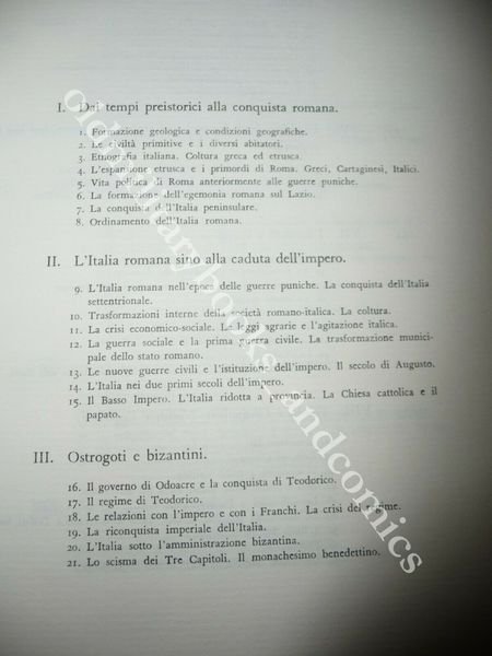 SOMMARIO DELLA STORIA D'ITALIA DAI TEMPI PREISTORICI AI NOSTRI GIORNI …