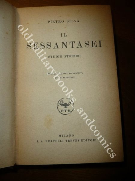 IL SESSANTASEI STUDIO STORICO PIETRO SILVA TREVES 1935