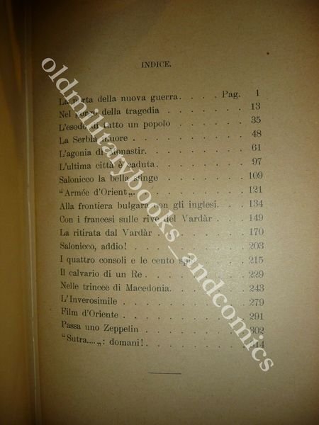 DALLA SERBIA INVASA ALLE TRINCEE DI SALONICCO ARNALDO FRACCAROLI TREVES …