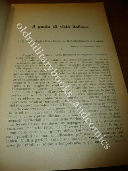 IL LIBRO VERDE CORRISPONDENZA FRA MIN. ESTERI E AMBASCIATORI A …