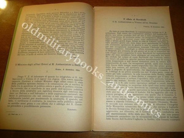 IL LIBRO VERDE CORRISPONDENZA FRA MIN. ESTERI E AMBASCIATORI A …