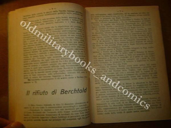 IL LIBRO VERDE DOCUMENTI E NOTE DENUNCIA TRATTATO L'ITALIA E …