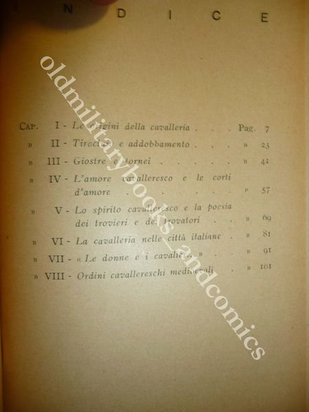 LA CAVALLERIA E GLI ORDINI CAVALLERESCHI VITTORIO EMANUELE BRAVETTA 1942
