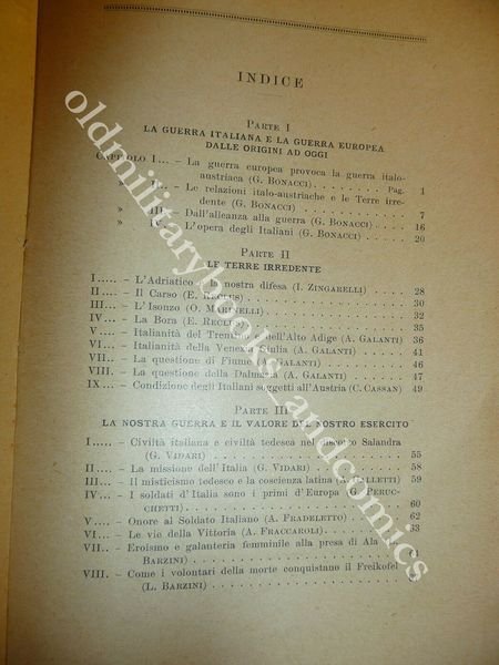 LE TERRE IRREDENTE E I NUOVI DESTINI D'ITALIA BONACCI-OBERTI 1916