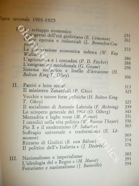 ITALIA GIUDICATA 1861-1945 DA GIOLITTI AL DELITTO MATTEOTTI RAGIONIERI ERNESTO