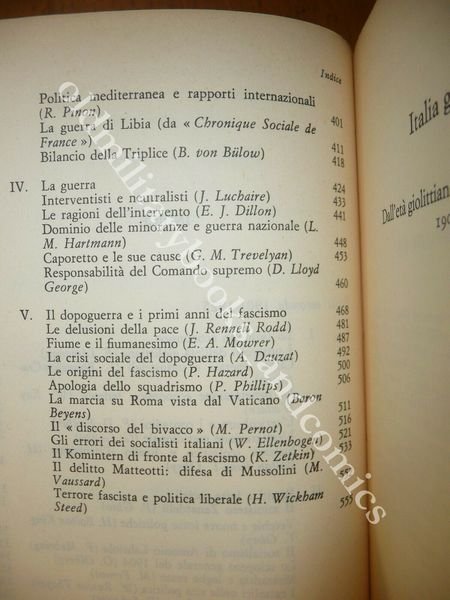 ITALIA GIUDICATA 1861-1945 DA GIOLITTI AL DELITTO MATTEOTTI RAGIONIERI ERNESTO