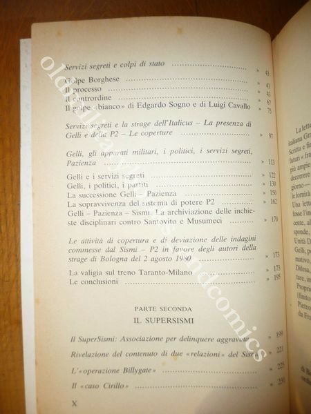 SERVIZI SEGRETI PIETRO CALDERONI PIANO SOLO GOLPE BORGHESE P2 STRAGE …