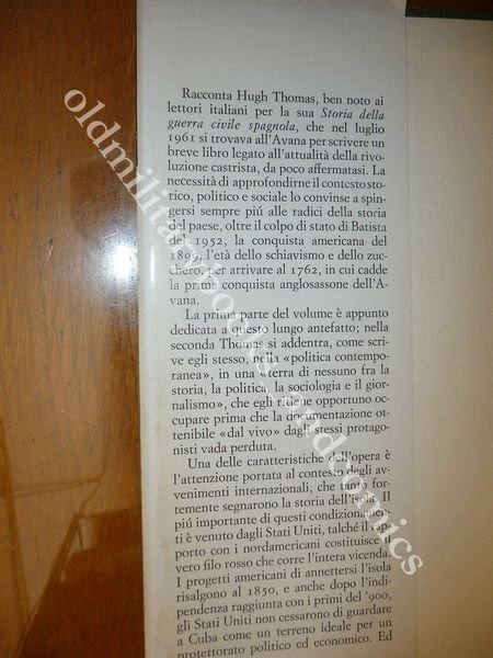 STORIA DI CUBA 1762-1970 HUGH THOMAS EINAUDI 1973 I^ Ed.
