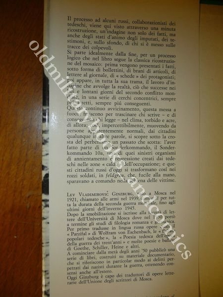 L'ABISSO IL PROCESSO AI COLLABORAZIONISTI RUSSI LEV VLADIMIROVIC GINZBURG