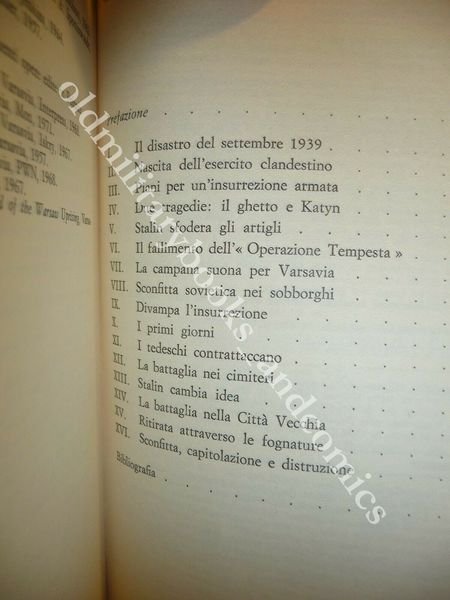 L'INSURREZIONE DI VARSAVIA 1 AGOSTO- OTTOBRE 1944 GEORGE BRUCE GHETTO …