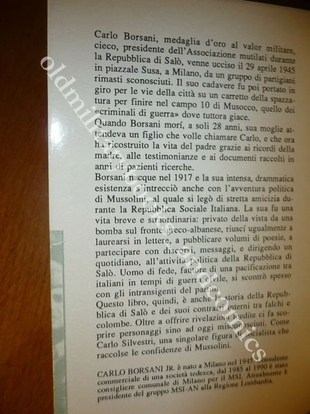 CARLO BORSANI UNA VITA PER UN SOGNO CARLO BORSANI JR …