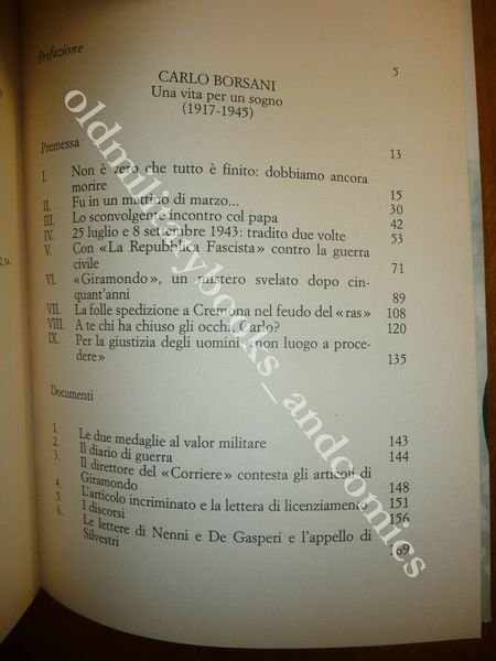 CARLO BORSANI UNA VITA PER UN SOGNO CARLO BORSANI JR …