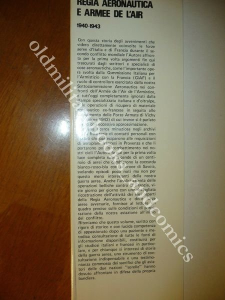REGIA AERONAUTICA E ARMEE DE L'AIR 1940-1943 GIANCARLO GARELLO