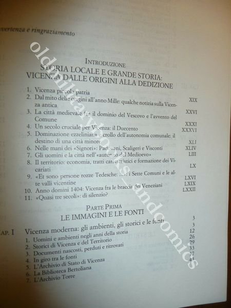 VICENZA STORIA DI UNA CITTA 1404-1866 EMILIO FRANZINA 4 SECOLI …