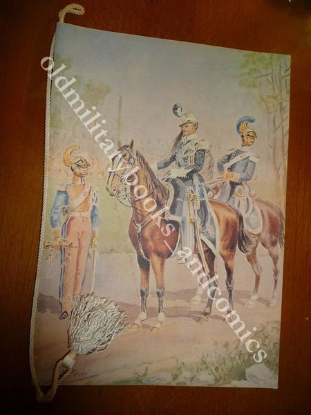 CALENDARIO REGGIMENTO LANCIERI DI NOVARA 1981 DEDICA CON CORDONE OTTIMO