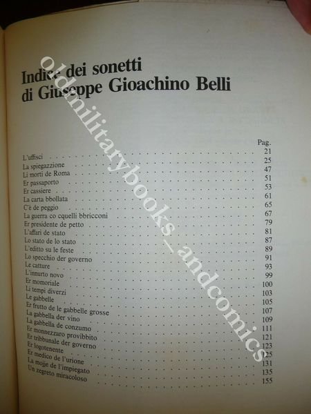 ROMA IN MUTANDE (COSI NUN SE VERGOGNA) GIOACHINO BELLI GIORGIO …