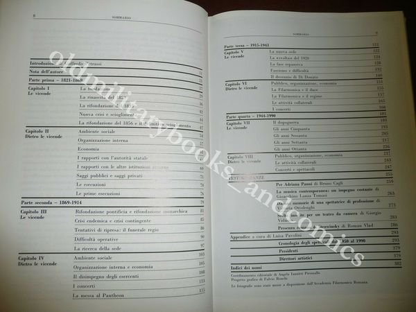 STORIA DELL'ACCADEMIA FILARMONICA ROMANA ARRIGO QUATTROCCHI PERFETTO