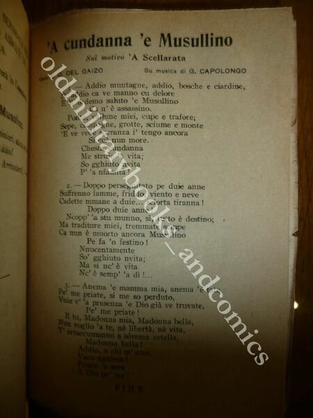 G. MUSOLINO IL BANDITO CALABRESE AMERIGO VESPUCCI AUTODIFESA PROCESSO CONDANNA